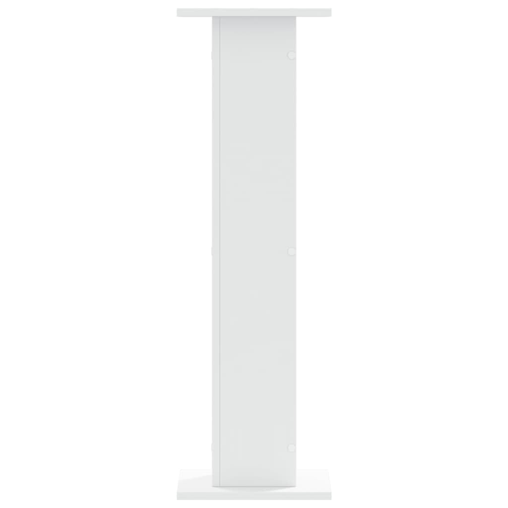 vidaXL Supporti per Piante 2 pz Bianchi 30x30x95 cm Legno Multistrato, Supporto per Fiori, Porta Fiori, Supporto per Piante da Interno, Porta Piante