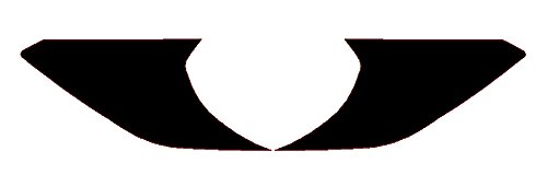 Precut Vinyl Tint Overlay Cover for 2015-2017 Ford Mustang Headlight Turn Signal Light (Gloss Black)