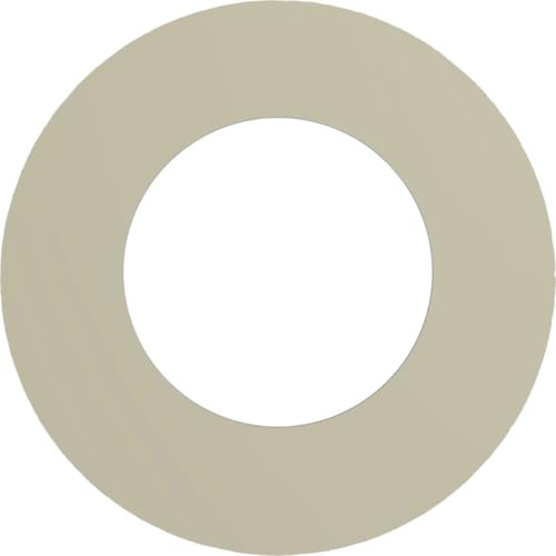 Image of Ekena Millwork CM10CL Claremont Ceiling Medallion, 10 5 /8 inchOD x 5 3 /4 inchID x 1 /2 inchP, Factory Primed