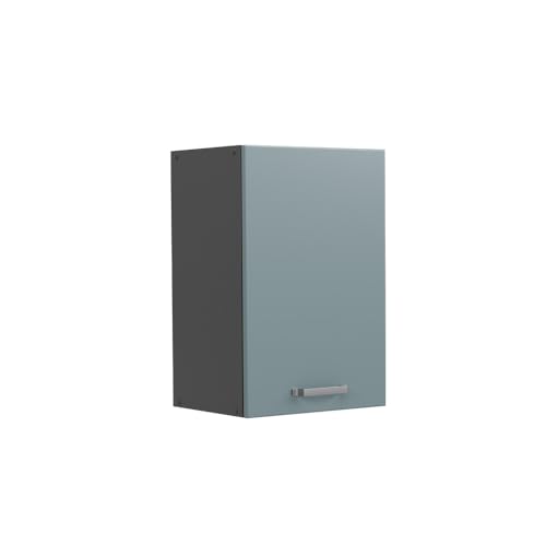 Vicco Elément Haut de Cuisine R-Line, Bleu-Gris, 40cm, pour Une Combinaison Libre au Sein de systèmes de Cuisine modulaires