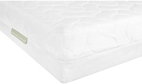 MOTHER NURTURE Premium Foam Cot Bed Mattress, White, 140 x 70 x 10cm