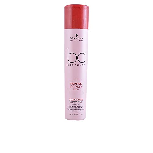 BC BONACURE Peptide Repair Rescue Deep Nourishing Micellar Shampoo, 8.5-Ounce