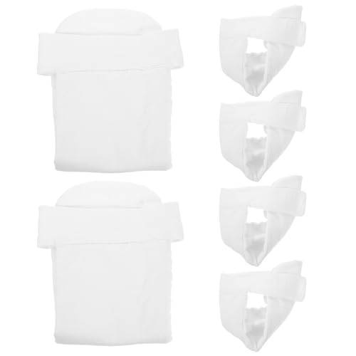 CIMAXIC 6 Piece Set of Baby Cotton Diaper Pants Newborn to Infant Adjustable Reusable Easy to Wash