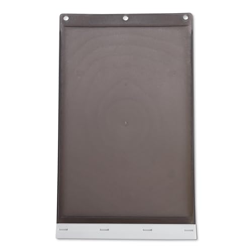 Amazon Basics Hund Katzentür, Ersatzklappe, Mittelgroß, 18,8cm x 31,0cm, Weiß und Grau