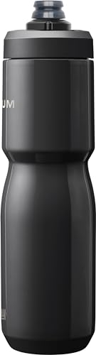 Camelbak Podium Insulated Steel 650ml – bike bottle – 18/8 stainless steel – high capacity – double-walled vacuum insulation – leak-proof – high flow – black, size: OS