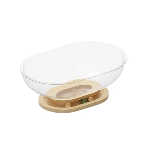 Generic Space Capsule Cat Bed Indoor Cats Kitten Nest Activity Centre Easy Cleaning Small Pets Bed Toy Transparnt Cat House for Kitty, 50cmx30cmx18cm, Clear