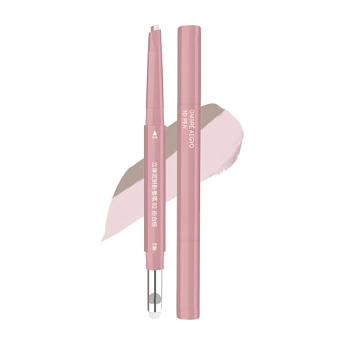 Nankoyal Lápiz Maquillaje Contorno de s | Barra Iluminadora Doble Punta para Zona Debajo del | Herramienta de Maquillaje 2.5g Fácil de Difuminar | Cosmético para Principiantes, Profesionales, Viaje y