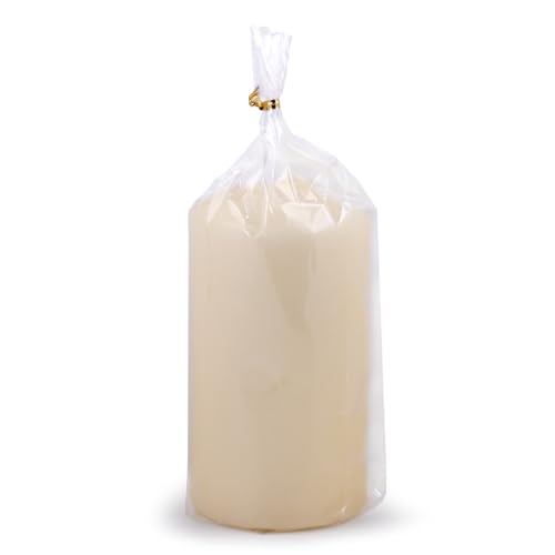 DONAU Home Pillar Candles Classic Candle/Cream Beige / 1 Piece / 15 x Diameter 8 cm Unscented/for Decoration / 75 Hours Burning Time/Decorative Candles Wax Candle/Table Candles Altar Candle - Image 3