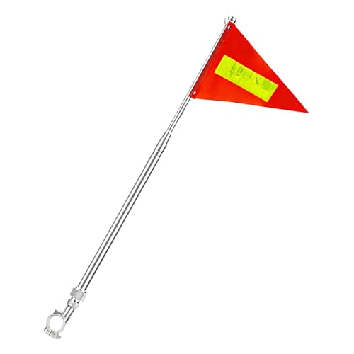 Générique Drapeau pour remorque à vélo - Fanion rétractable déchirure résistante et imperméable | Fanion avec Bande réfléchissante,pour Adultes...