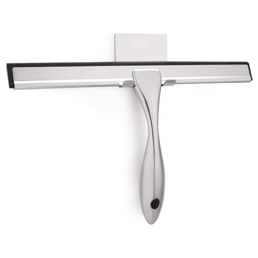 Hiware All-Purpose Shower Squeegee for Shower Doors, Bathroom, Window and Car Glass - Stainless Steel, 10 Inches