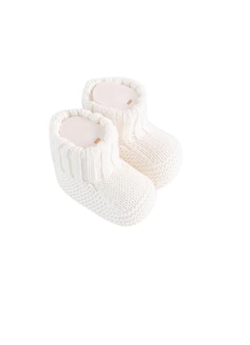 Organic Knit Baby Booties – 100% Cotton Yarn, Soft & Comfortable Unisex Baby Socks