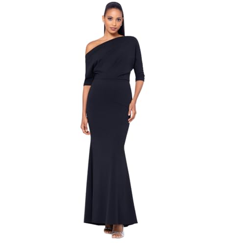 Image of Betsy & Adam Women's Cape Sleeve High Neck Bodycon Knee Length Dress with Cutout