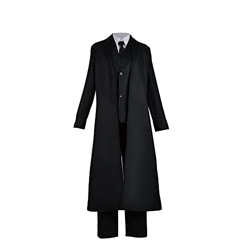 Dazai Osamu Black Long Coat Cosplay Costume - Premium Quality Replica with Exact Sizing