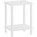 TUTOTAK End Table, Side Table, Nightstand, 2-Tier Storage Shelf, Sofa Side Table for Small Space, Living Room, Bed Room TB01BMW034
