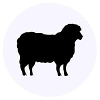 Azeeda 24 x 'Sheep Silhouette' Stickers - for Crafts, Scrapbooking and Labelling (SK00075927)