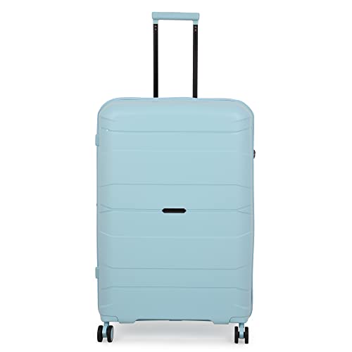 Image of it luggage Momentous Sky Blue Large-28 inches Expandable Polypropylene Hardsided with TSA Lock & Wet Pouch Inside 8 Wheel Trolley Bag