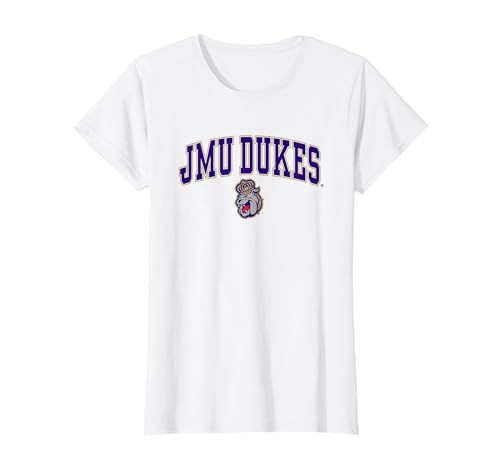 James Madison Dukes Womens Arch Over White T-Shirt