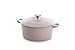 BK Cookware Cocotte en Fonte Émaillée avec Couvercle, adapté à tous les types de cuisinières, induction et four, 24cm / 4.2L, Rose Poussiéreux