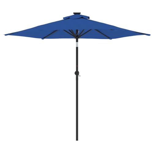 Parasol jardín CLSDRZC 225x225x212cm Azure con varilla de acero contra la exposición solar 3