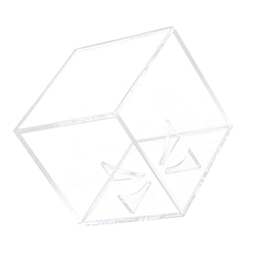 Toddmomy 3 Pçs Cubo Memorabilia Estojo De Acrílico Transparente Basquete Quadrado Ventilador De Arma