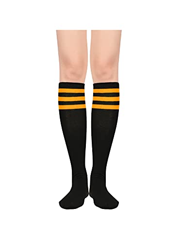 Image of Century Star Knee High Socks for Women Long Tube Socks with Stripes | Soft, Skin Friendly And Stretchy, Vibrant Colors Perfect For Daily Wear, Sports, Halloween And Christmas