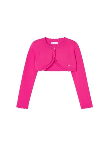 Mayoral Basic Knit Bolero for Girls Magenta