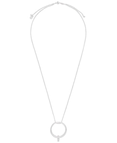 Collier femme Lucky Brand anneau percé en argent véritable aux finitions soignées