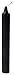 TMT Black Taper Candles, 6" L, 6 Pack