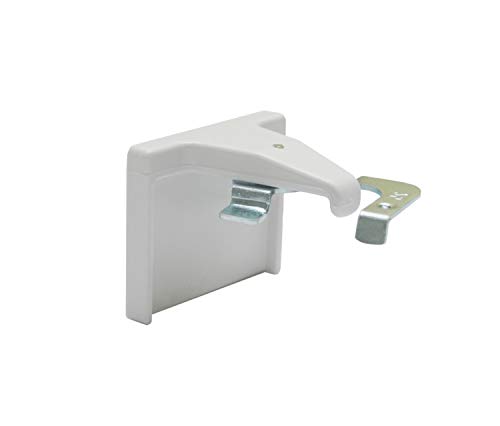 Gardinia Klebeträger-Set für Jalousien, Klebeplatten zur Montage auf dem Fensterflügel, 2 Stück, Kunststoff/Metall, Weiß