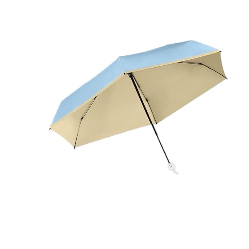 EERINESS Kompaktowy parasol do parasoli podróżnych, parasole z sześcioma kośćmi, damskie parasole przeciwsłoneczne, parasole przeciwdeszczowe lub błyszczące, parasole przeciwsłoneczne na zewnątrz