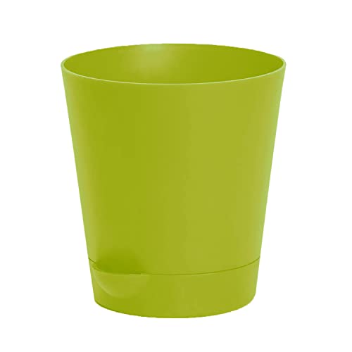 Image of Heart Home Plastic Titan Pot|Garden Container for Plants & Flowers|Self-Watering Pot with Drainage Holes,6 Inch,Pack of 4 (Green)