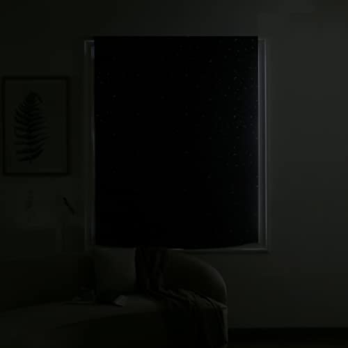 Dream Art Anywhere Temporary Portable Blackout Curtain/Adjustable Blackout Shades Blinds with Suction Cups for Bedroom or Travel Use,Silver Moon& Star Foil Print Blue Curtain,1 pc - Cosy Home Interiors Dream Art Anywhere Temporary Portable Blackout Curtain/Adjustable Blackout Shades Blinds with Suction Cups for Bedroom or Travel Use,Silver Moon& Star Foil Print Blue Curtain,1 pc - Image 9