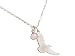 Produktbild Gemshine Alpin Adler Wildlife Halskette mit Rosenquarz Edelstein Anhänger 925 Silber, vergoldet oder rose. Nachhaltig, Fair Trade, Ethisch - Made in Madrid, Spain, Metall Farbe:Silber