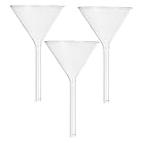 3 Stück Packung Transparenter Glastrichter aus Glas