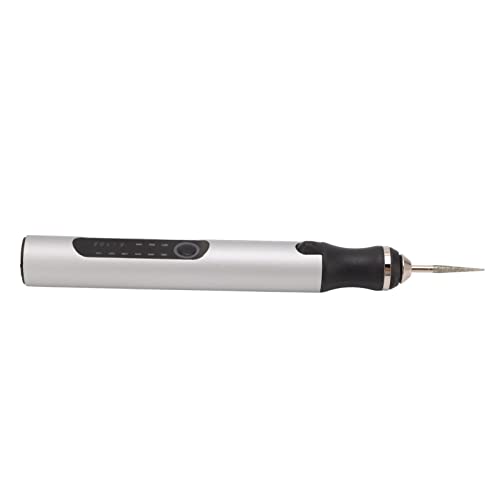 Srliya Grabado Eléctrico Pen de Aluminio Mini Micro Grabador de Plata de Aluminio con Chip de Protección de Sobrecarga Inteligente