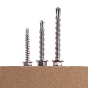 Tornillos autorroscantes #14 x 3 pulg con cabeza hexagonal y arandela, 20 pcs miniatura 5