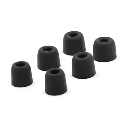 Borrachas Kz Para Fones de Ouvido Ponteiras Memoria De Espuma Borrachinhas P M G… (Preto)