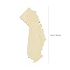 30 Pack 4 Inch Wooden California State Shaped Cutouts - Unfinished Wood California Map Sign Craft Gift Tags - Paint Crafts for Home Party Decoration #1