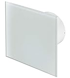 100mm Standard Dunstabzugshaube Weißes Glas Frontblende TRAX Wand Decke Belüftung