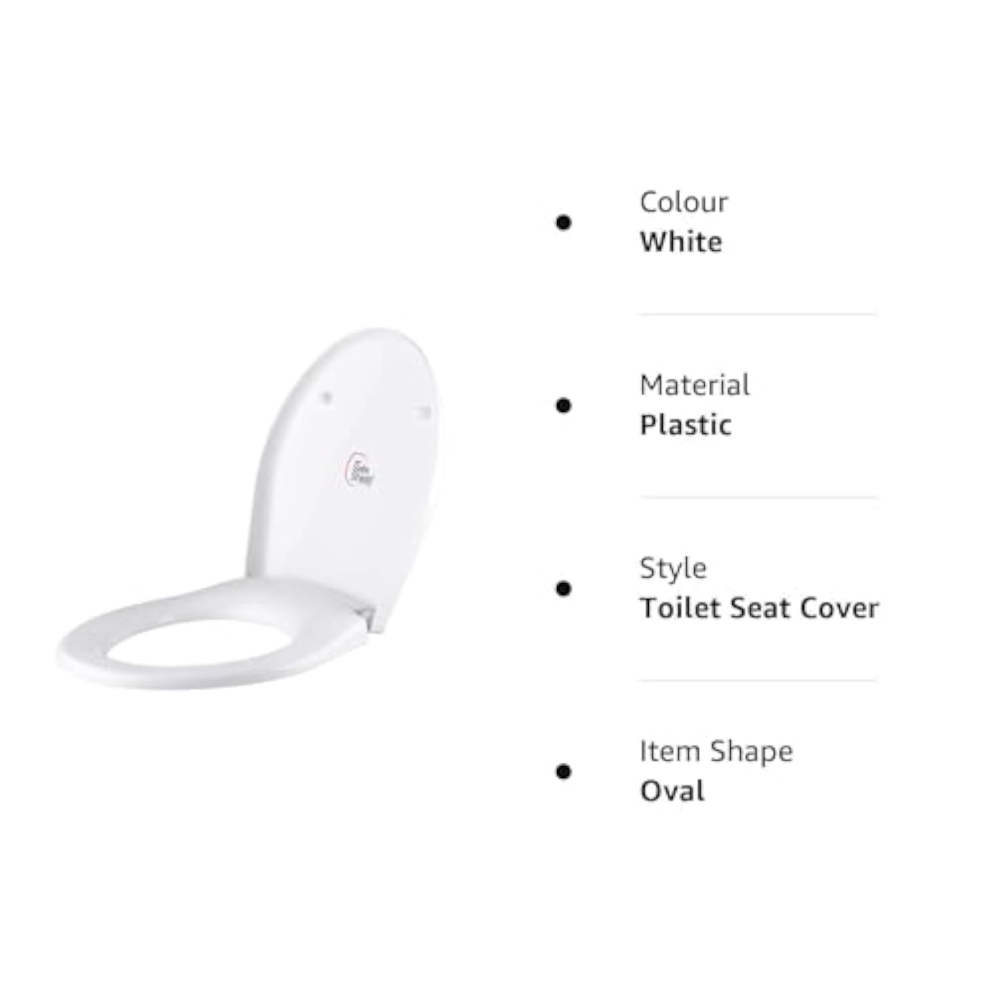Brive Toilet Seat Slow Close Oval Shaped for Bathroom