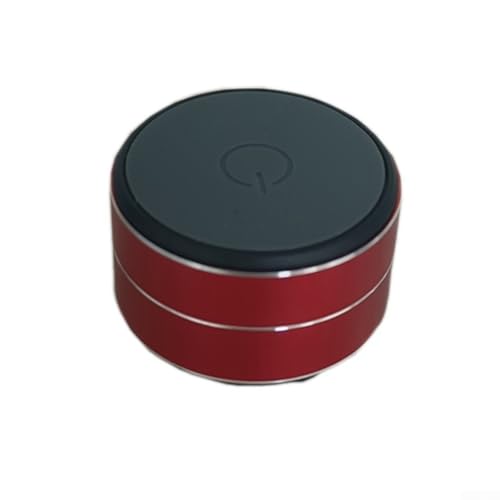 Altavoz portátil de conducción ósea con ventosa para audio y graves claros, inalámbrico compacto para mini sistema de sonido para actividades al aire libre, negro (rojo)