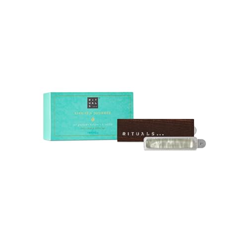 RITUALS Auto Parfüm Karma Car Perfume – Life is a Journey – Auto Duft mit Aroma von Lotus und weißem Tee – Auto Lufterfrischer mit Holzhalterung – 6 g
