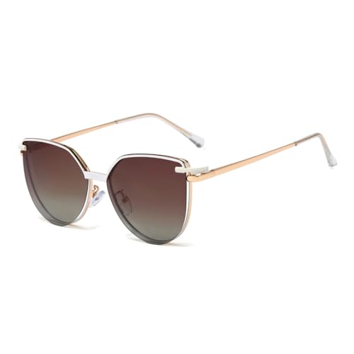 Lunettes de soleil polarisées à clip magnétique contre l'éblouissement femme
