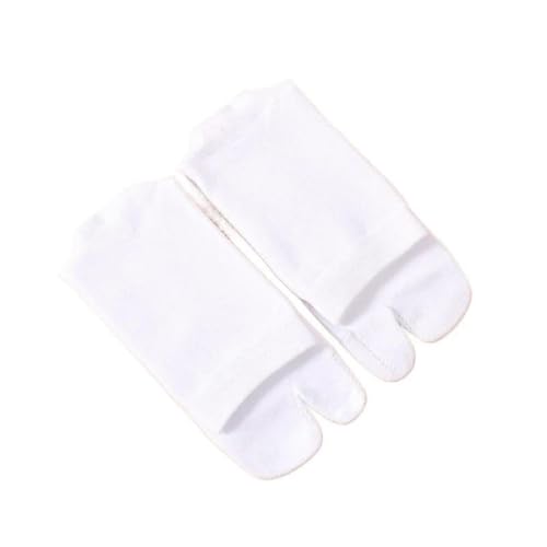 MQFBNNP 5 Paires De Chaussettes À Deux Orteils en Coton, Confortables, Mi-Tube(5 Pairs White)