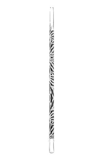 Kaya Zebra XL Glasmundstück, für Wasserpfeifen Ersatz Mundstück aus Glas mit Zebra Design, Länge: ca. 34cm Plus 3cm…