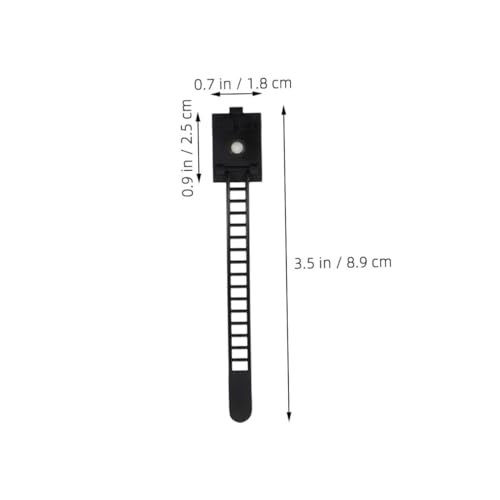 Uonlytech 25 piezas Clips para Cables para Escritorio, Clips Adhesivos para Gestión de Cables miniatura 2