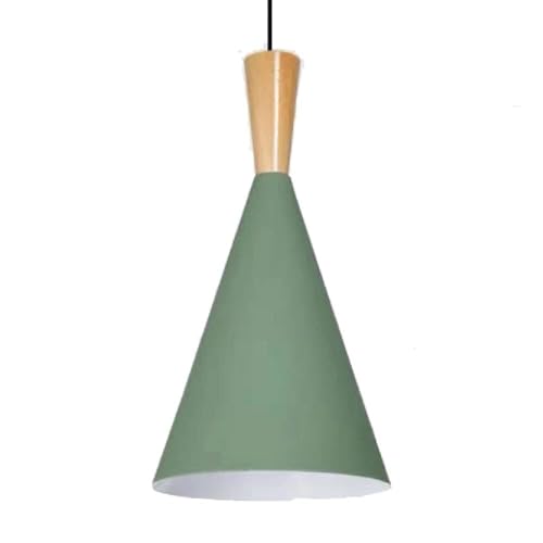 Lampe suspendue métal jaune E27 luminaire design pour cuisine, chambre et restaurant
