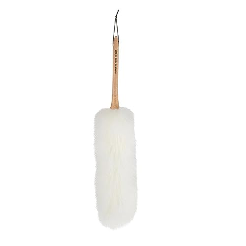 Image of Santa Barbara Design Studio Lambswool Duster with Bamboo Comfort Handle and Leather Hanging Loop, 24 inch Long, Fights The Dust
