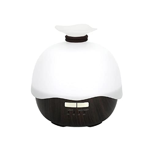 Defusers Vaporizador Jarrón Esférico De Grano De Madera 400Ml Humidificador Difusor De Aroma-Veta De Madera Profunda Cover