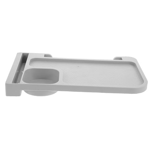 ADOCARN Bandeja Para Reposabrazos Portátil Para Silla Plegable De Exterior, Soporte Para Bebidas, Color Gris, y Resistente, Adecuado Para Camping y Playa